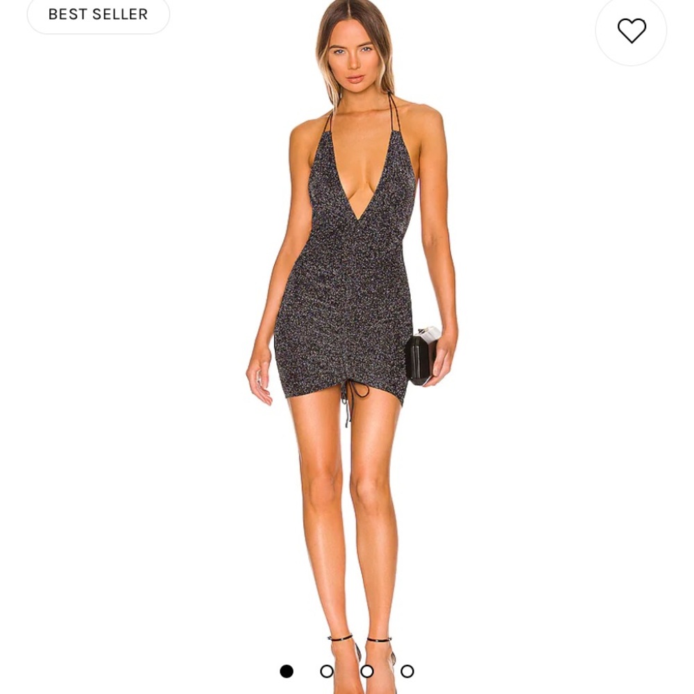 Superdown black sparkly mini dress